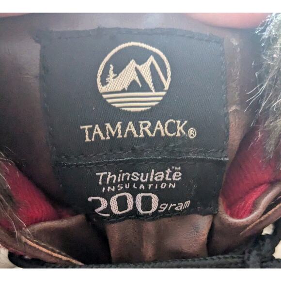 Tamarack Thinsulate AK-112812-1 Women's 9 Winter Boot Black Red Plaid - Picture 7 of 7